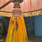 Old small glass paste lamp