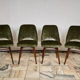 Set of four chairs designed by Radomir Hoffman, TON Czechoslovakia, 1960s.