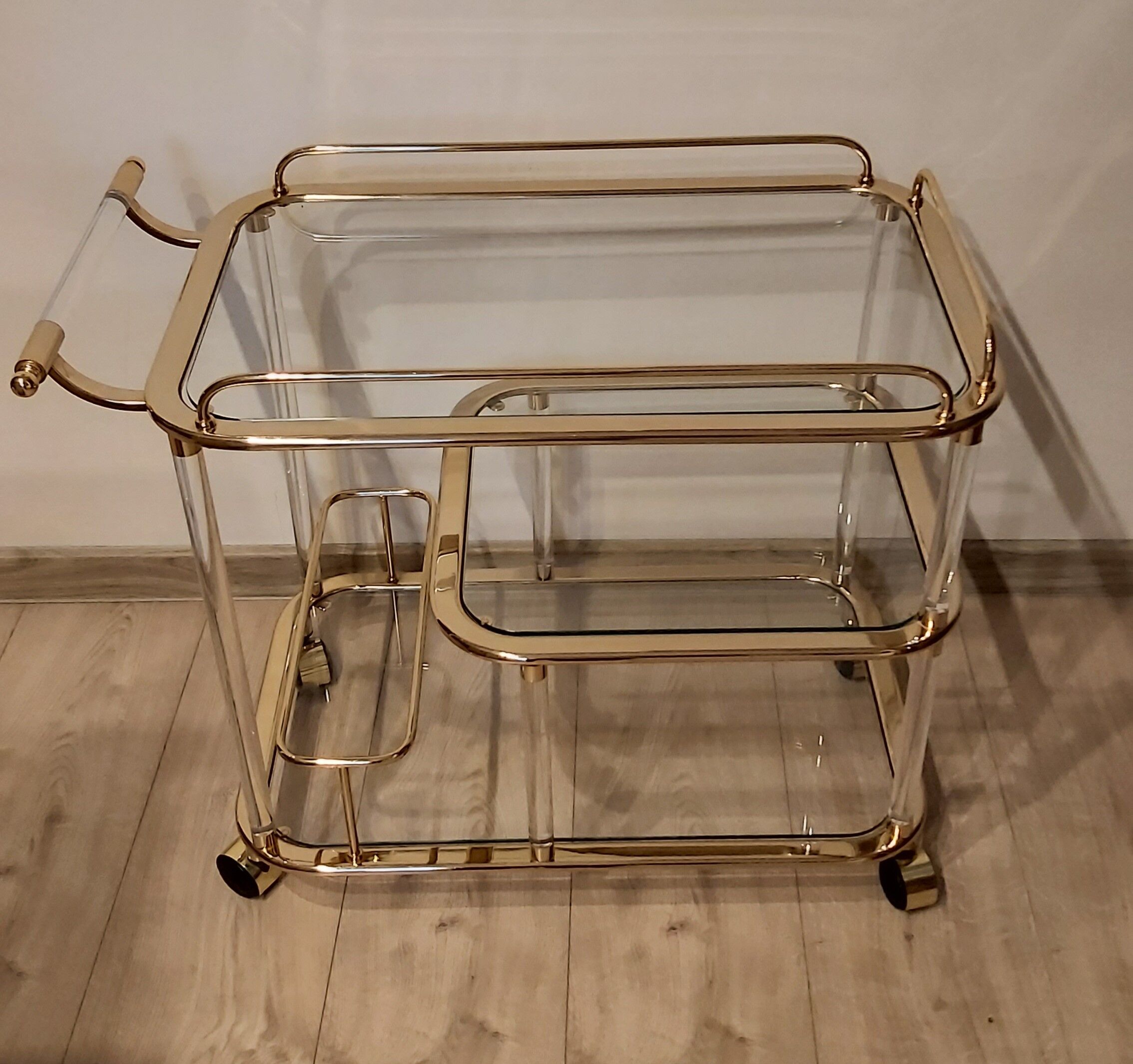 Bar cart, designed by F. Orsenigo, Orsenigo, Italy, 1980s
