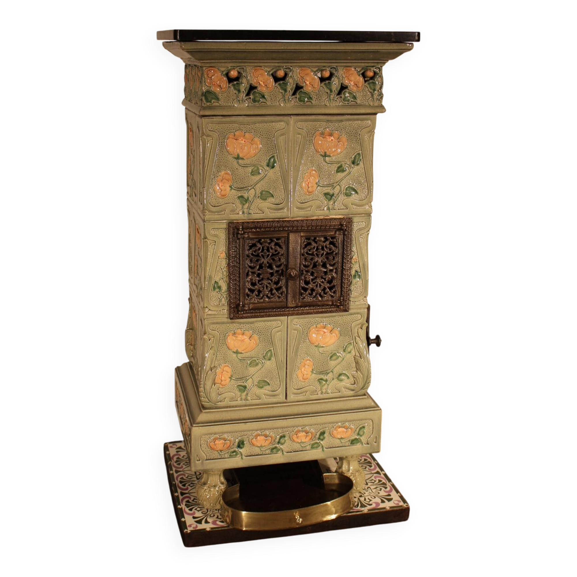 Art Nouveau ceramic stove
