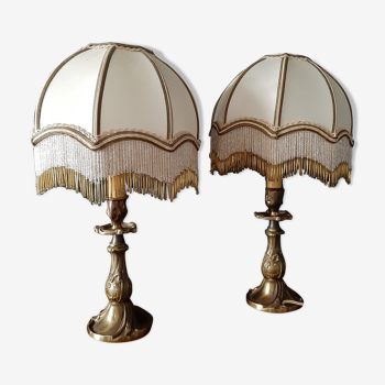 Paire de lampes de chevet