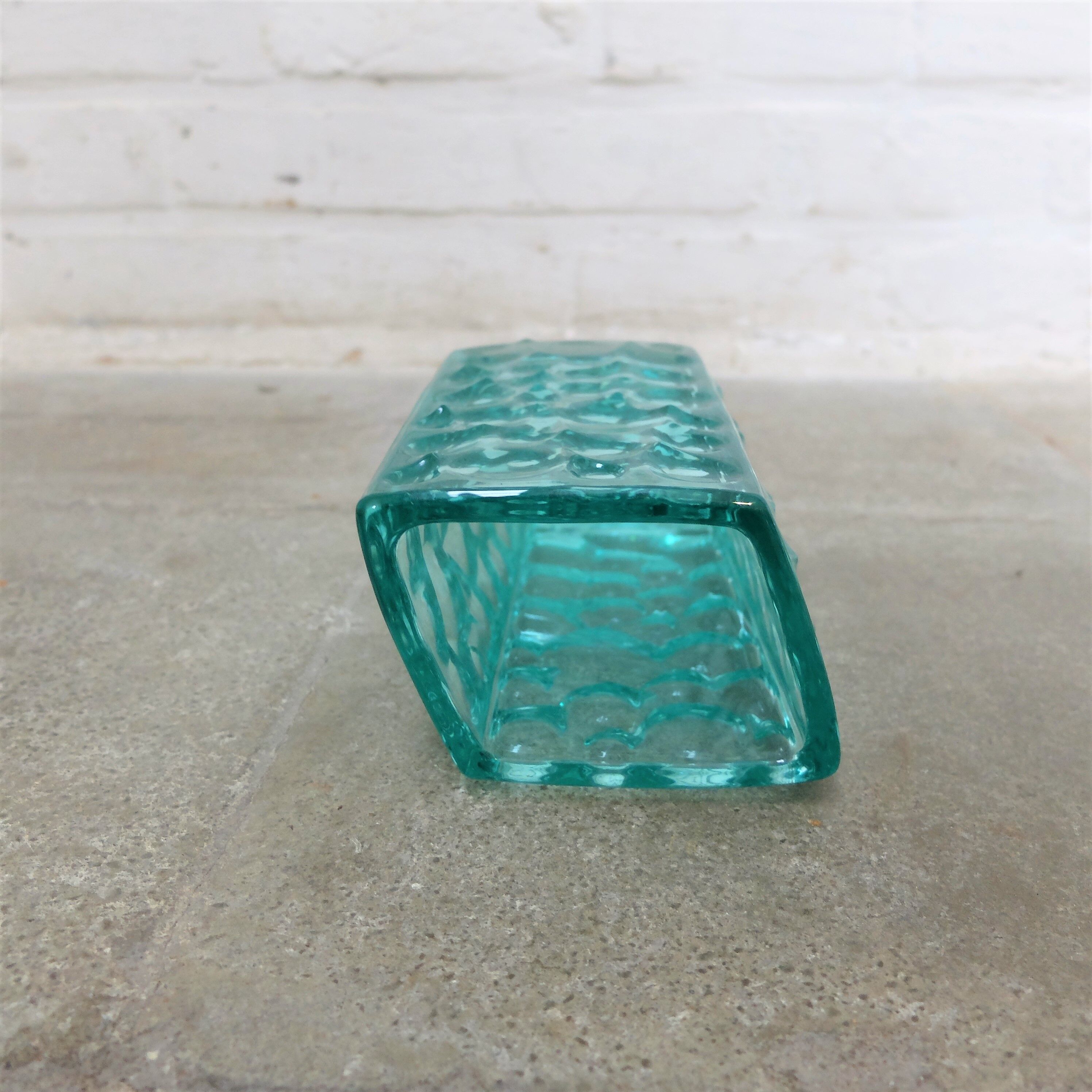 Vase Brabec turquoise vintage