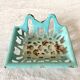 Antique enamelled cast iron soap dish
