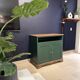 Buffet vintage rénové - Collection Émeraude boisée