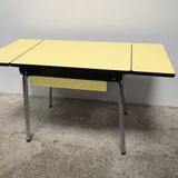Yellow formica table