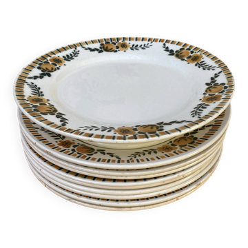 Cake stand and plates Ceranord model "Corbeil"