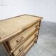 Rattan chest of drawers with 3 drawers