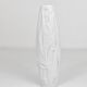 Cuno Fischer Rosenthal Studio-Ligne Vase en Porcelaine Blanc Relief Op Art, années 1960