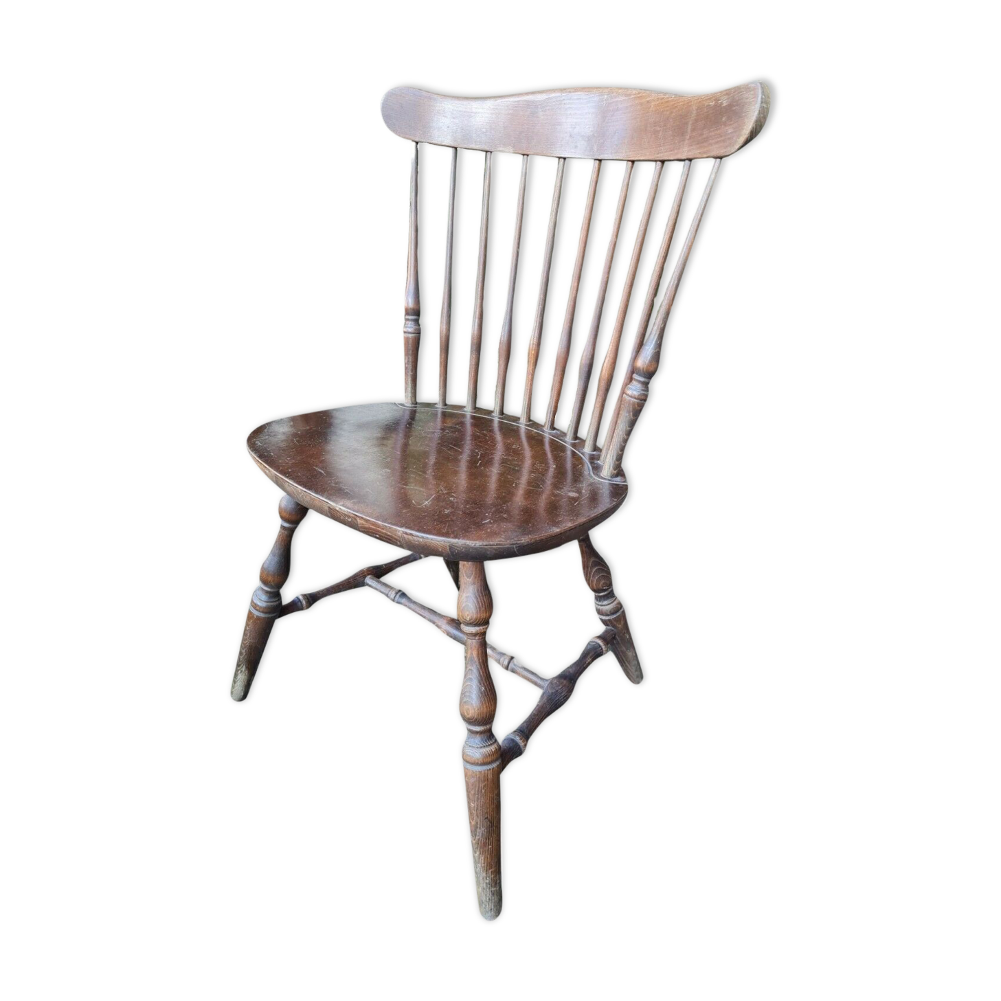 Large format chair turned wood