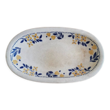 Ravier in earthenware floral pattern