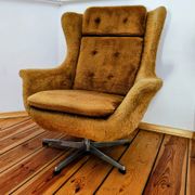 Ushak Swivel Chair by Up Zavody Rousinov from Up Závody, Czechoslovakia, 19
