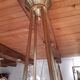 Art Deco lustre 1930 bronze pressed moulded glass