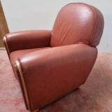 Leather club chair