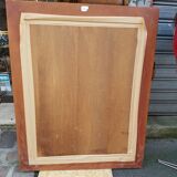 Solid teak mirror