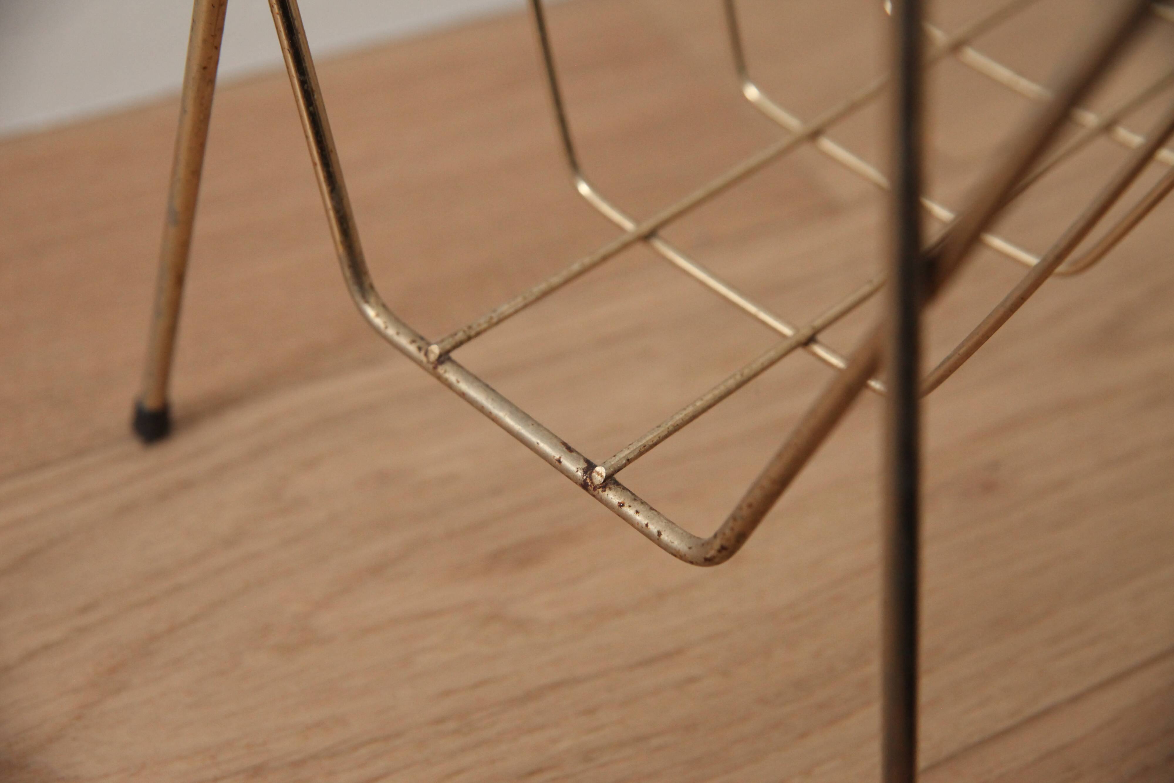 Gold metal magazine door