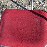 Set de 9 chaises pliantes  des années 70 tweed et métal chromé