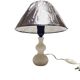 Art Deco alabaster bedside lamp, Belgium, 1950s