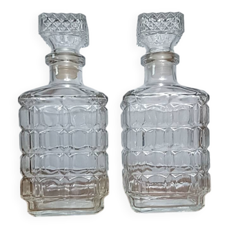 Vintage whisky decanter set