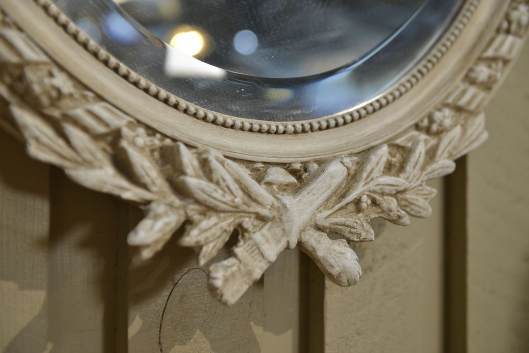 Oval mirror style Louis XVI 63x100cm