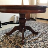 Solid walnut dining table