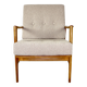 Polish Beige Stefan Oak Armchair, 1970s