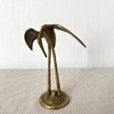 Golden brass bird