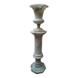 Alabaster column lamp