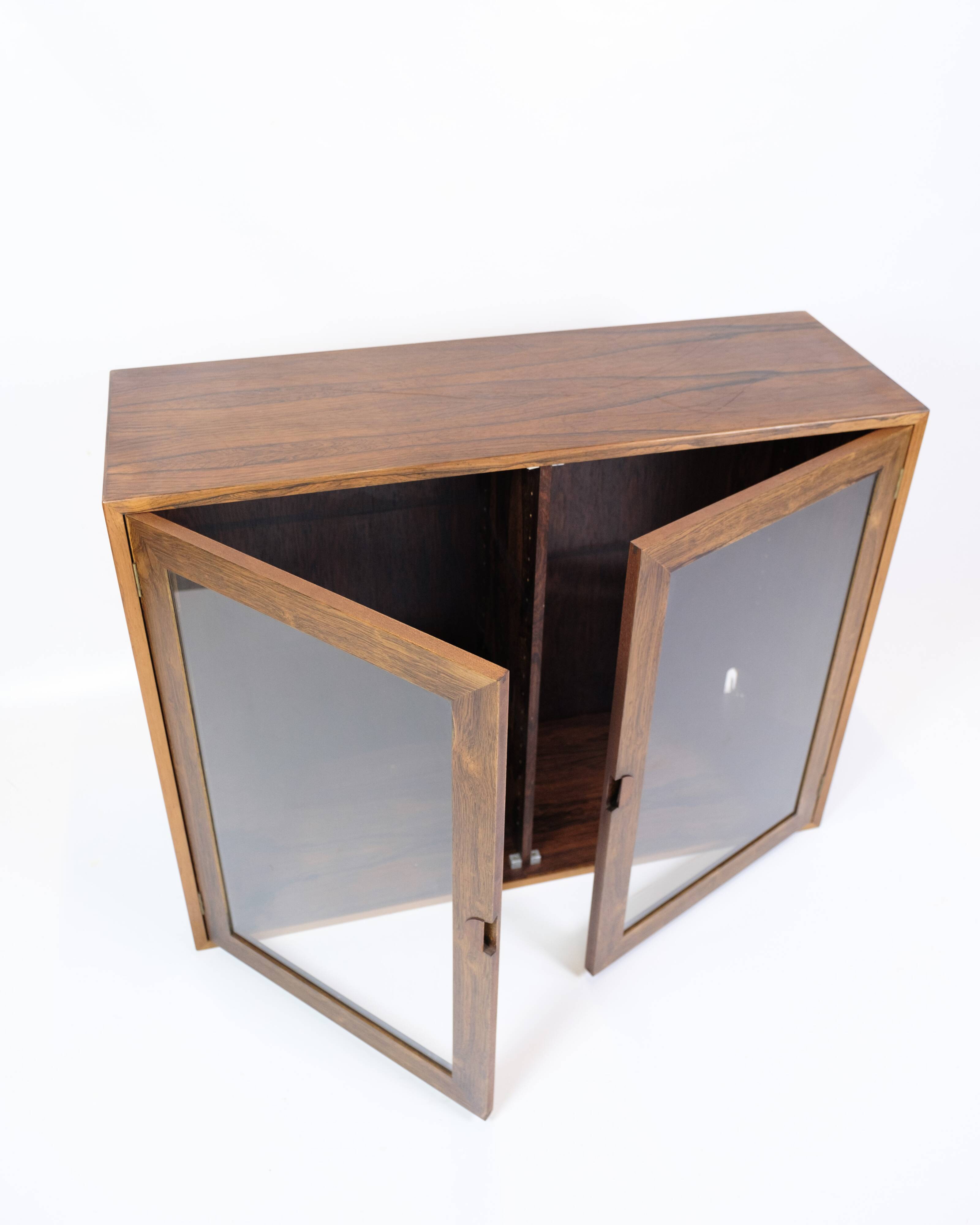 Display Cabinet Made In Rosewood, Danish Design From 1960s