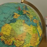 Luminous globe Taride 1960- glass world map