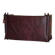 Victorian Knole canapé restored in leather with feather cushions.