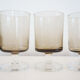 Lot of 11 Luminarc 1970 black smoked glass wine glasses