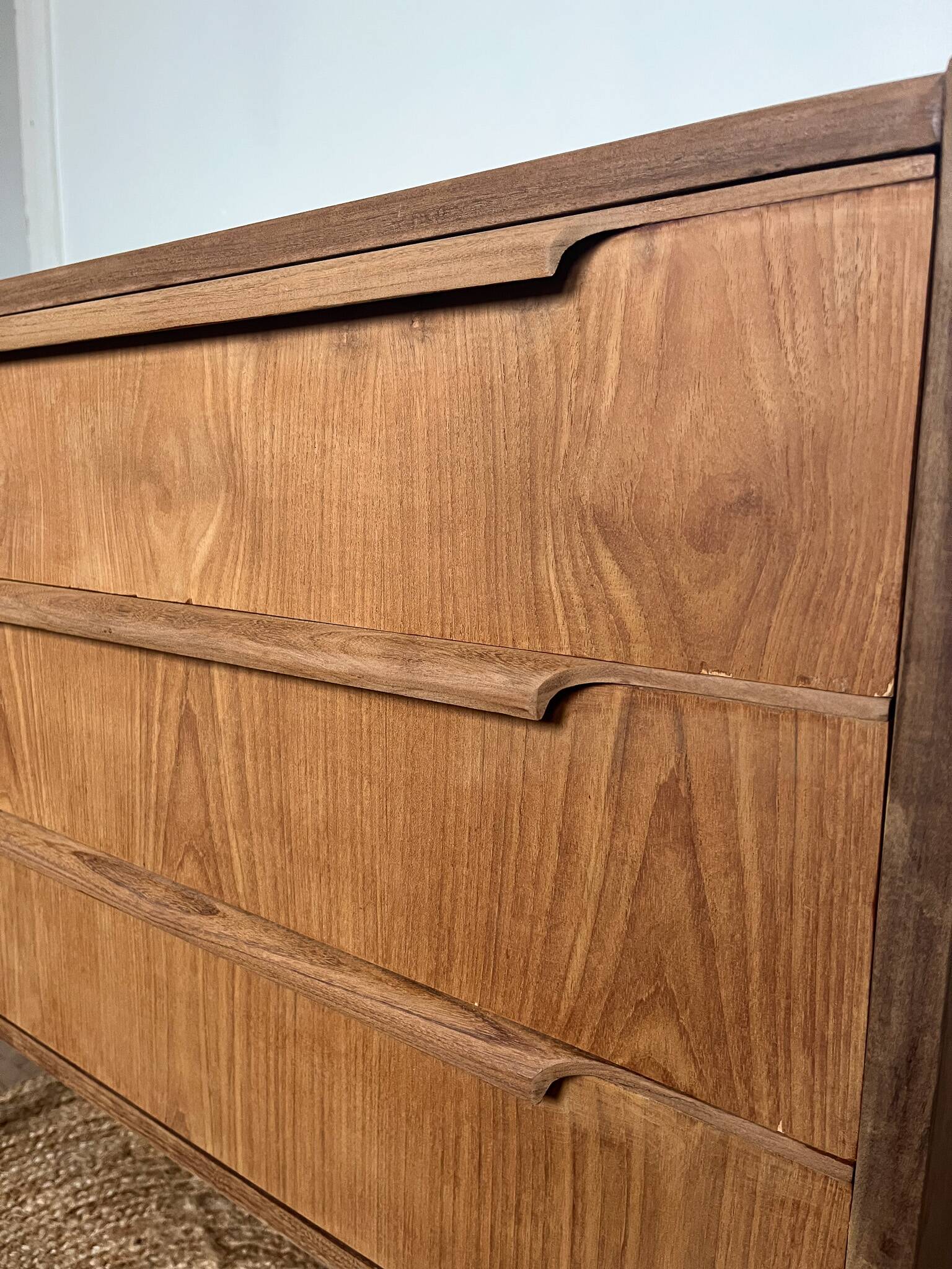 Vintage Scandinavian chest of drawers from the 1960s – 3 drawers – tapered legs