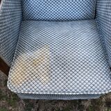 Duo de fauteuils club vintage