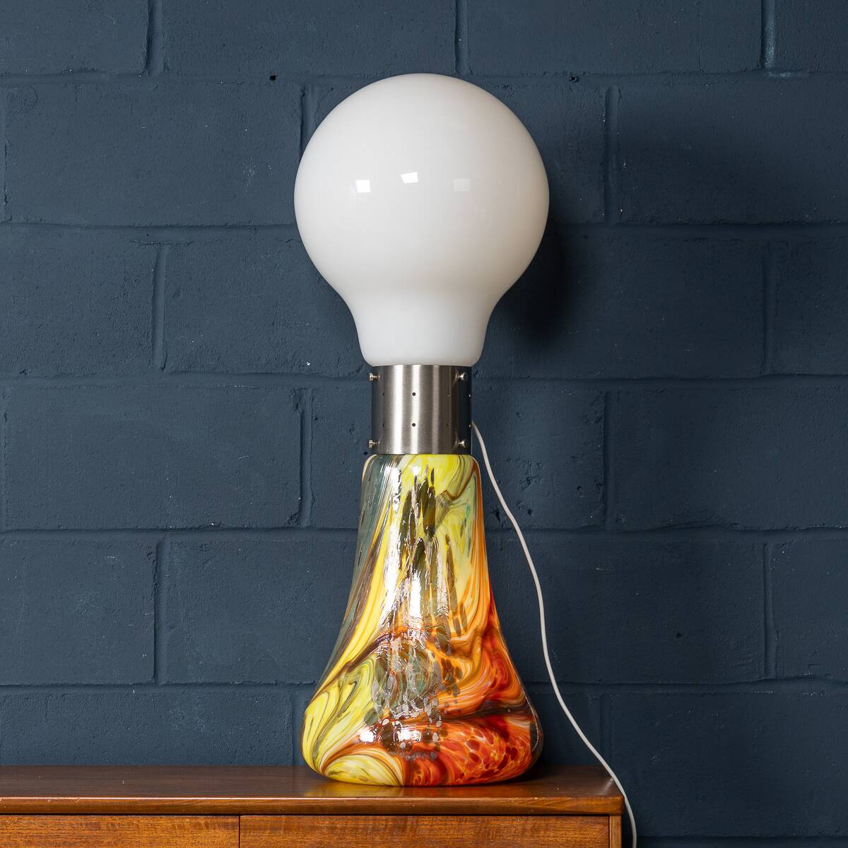 CONTEMPORARY 21stC ITALIAN BIRILLO TABLE / FLOOR LAMP OF RECENT PRODUCTION