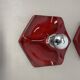 Set of Two SPACE AGE Ceramic Fat Lava Wall Lights by Hustadt Lights Germany