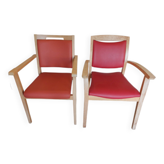 2 fauteuils style scandinave