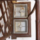 Coat rack or hall tree, 19th century - patinated cast iron imitating bamboo