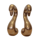 Vintage Italian Brass Swan Neck Bookends, 1970s