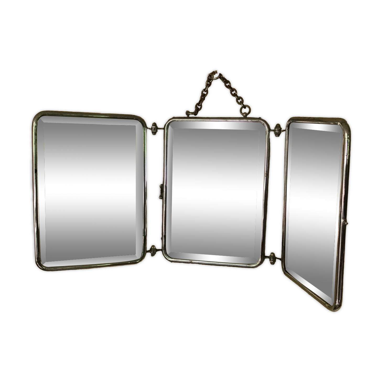 Miroir barbier tryptique