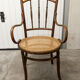 Fauteuil scandinave Fischel cannage 1900