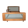 Roger Landault vintage bed in caning
