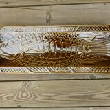 Dish fish vintage ceramic brown 60 cm