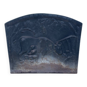 Plaque de cheminée en