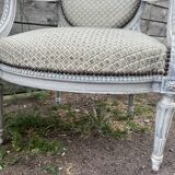 Pair of Louis XVI style armchairs