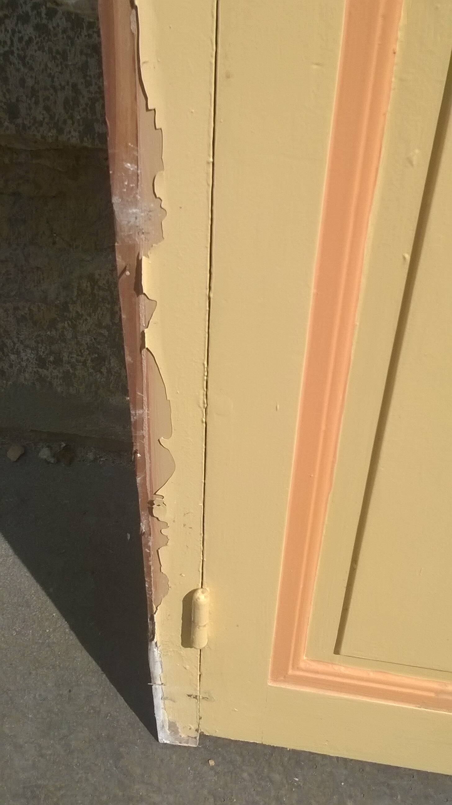 Set of large double antique wardrobe doors.