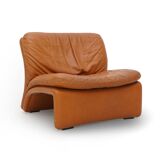 Leather armchair Selene by Adalberto Caraceni for B&T, 1970s