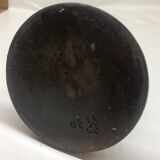 Black ceramic candlestick and escutcheon