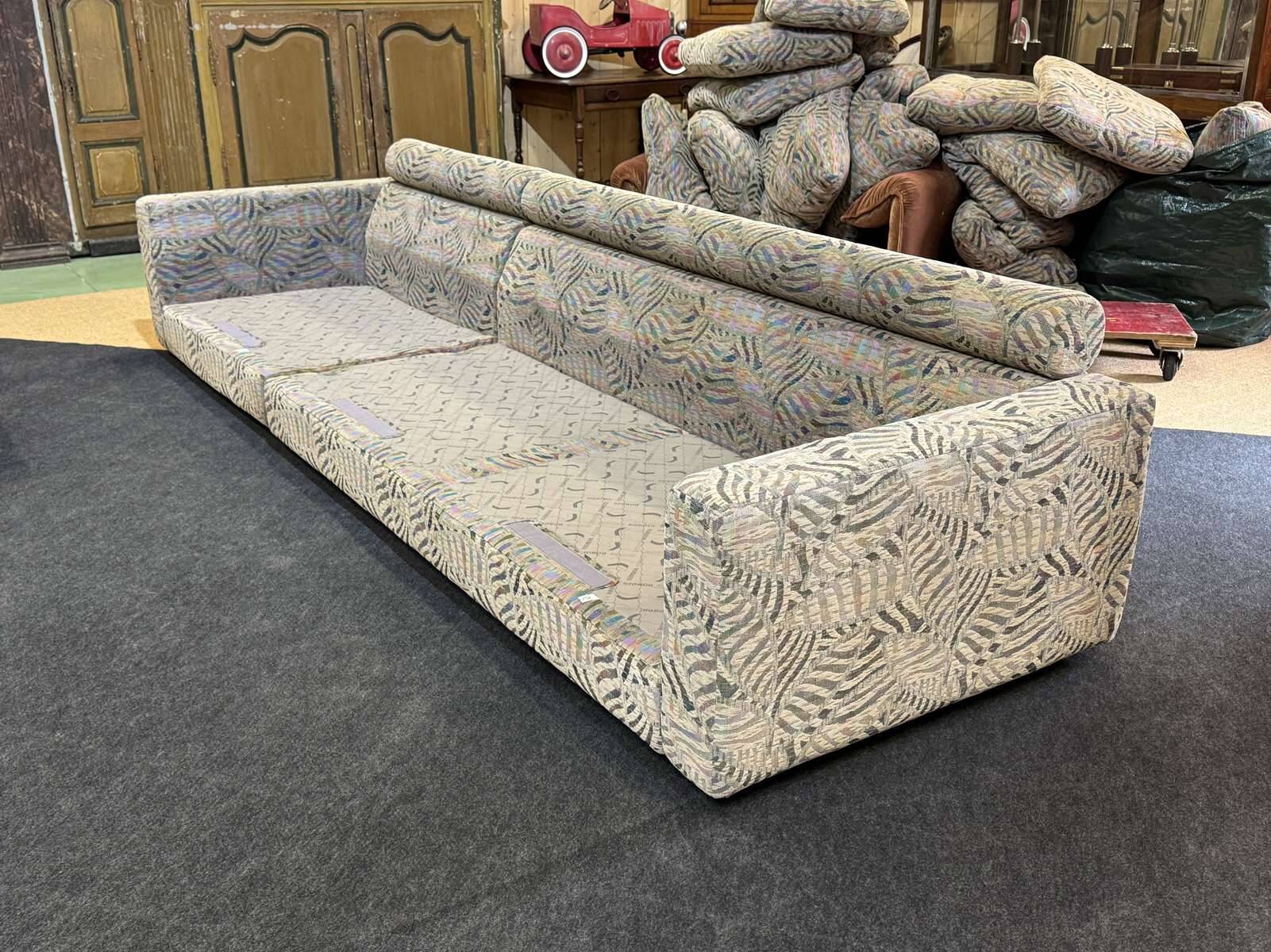 Modular sofa by Roche Bobois from the 1980s in fabric, 2 modules.