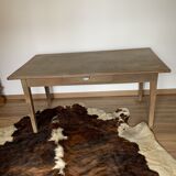 Oak farmhouse table - 1 drawer