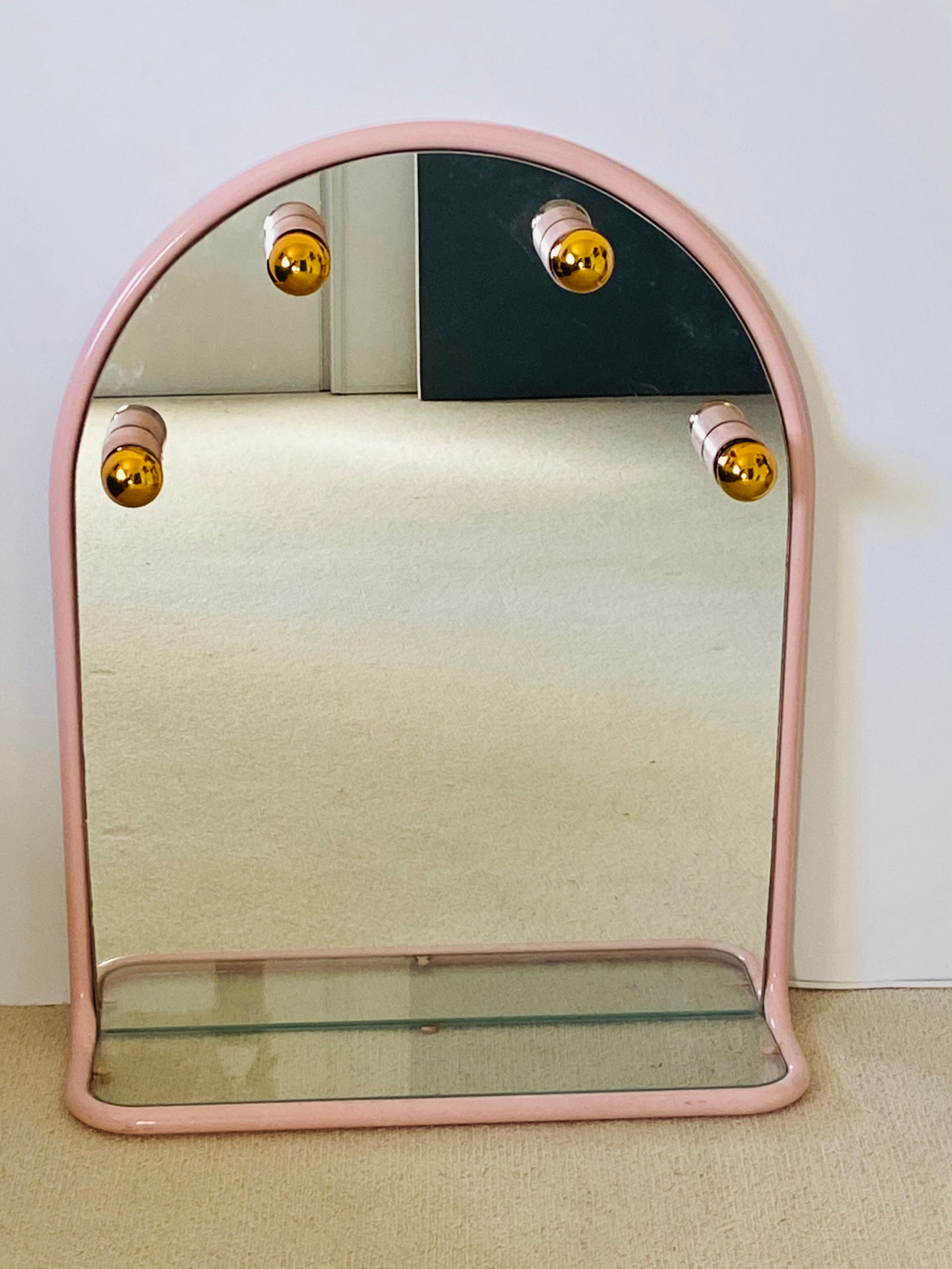 Bright bathroom mirror 80s